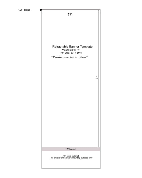 Retractable Banner Print Template