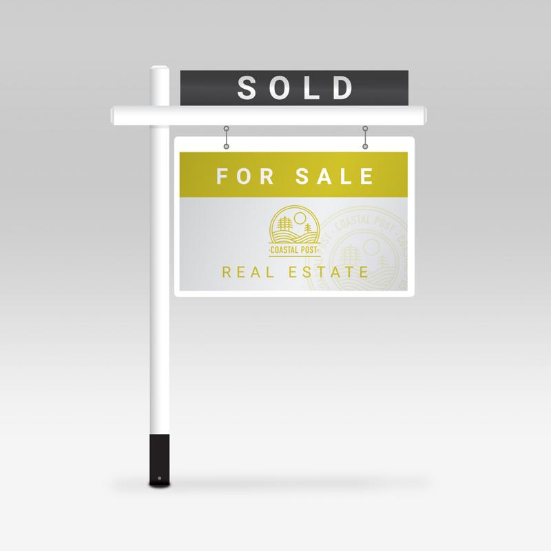 Custom Realtor real estate Sign Rider sold 4mm Coroplast 32" x 6"