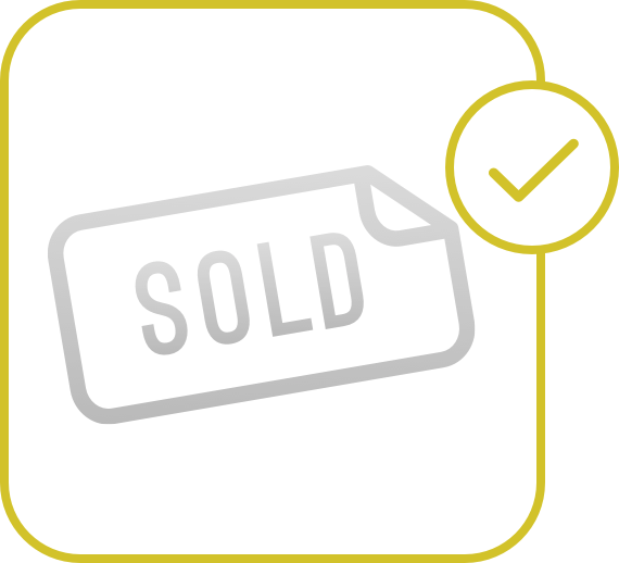 Let everyone know your property has sold with a sign rider. Sold sign