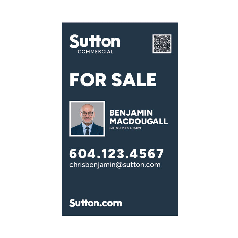 Commercial Sign - Vertical with Agent Photo