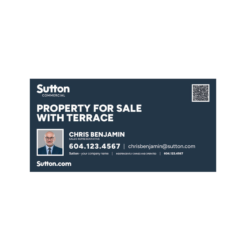 Commercial Sign - Horizontal with Agent Photo