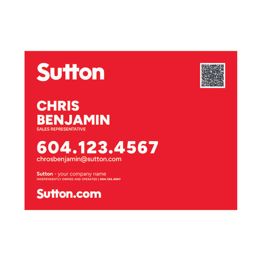 Lawn Signs Horizontal - Red