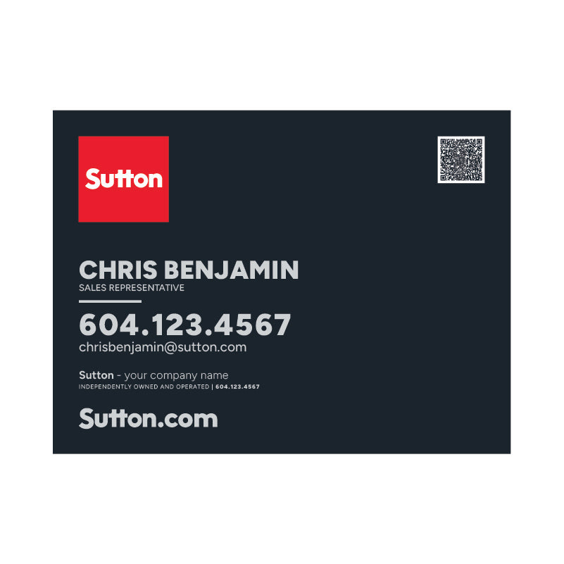 Lawn Signs Horizontal - Dark Grey