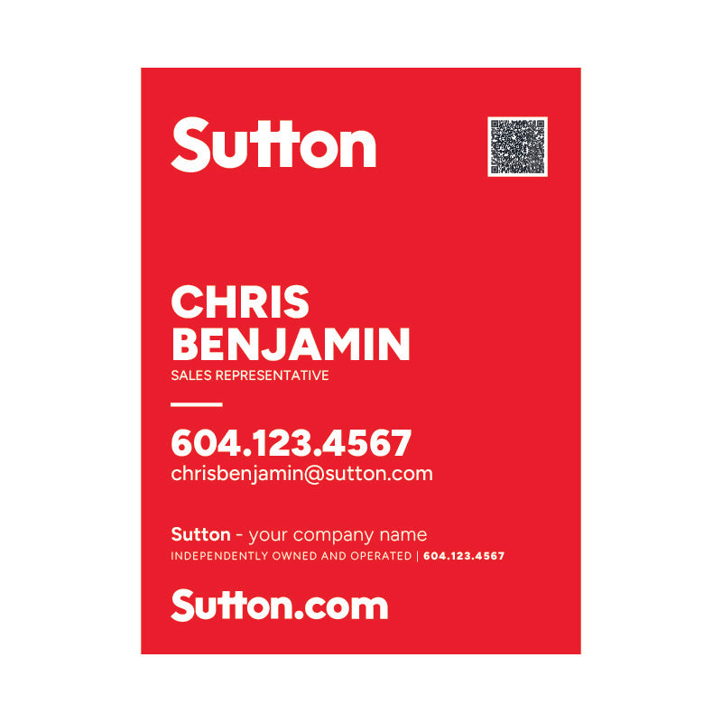 Lawn Signs Vertical - RED