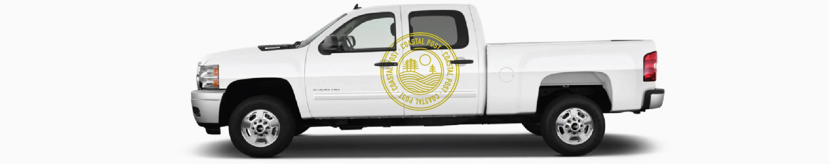 truck with Coastal post logo