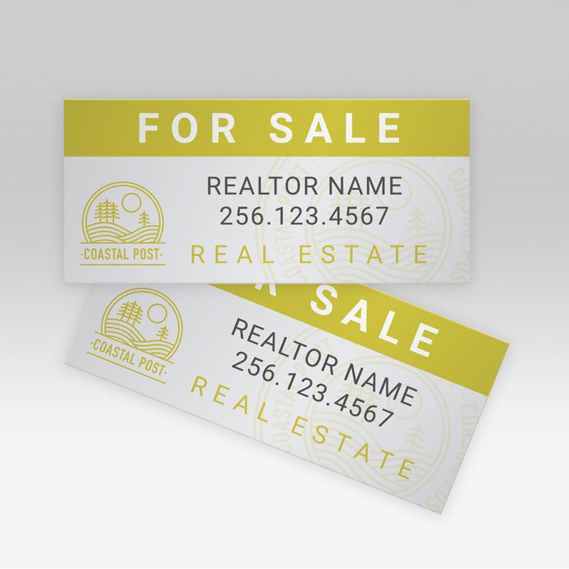 Realtor real estate Condo For Sale Sign 4mm Coroplast 24"x8"