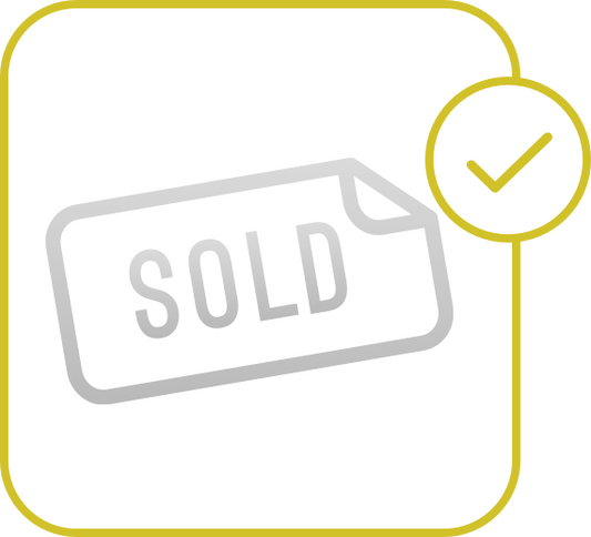Let everyone know your property has sold with a sign rider. Sold sign